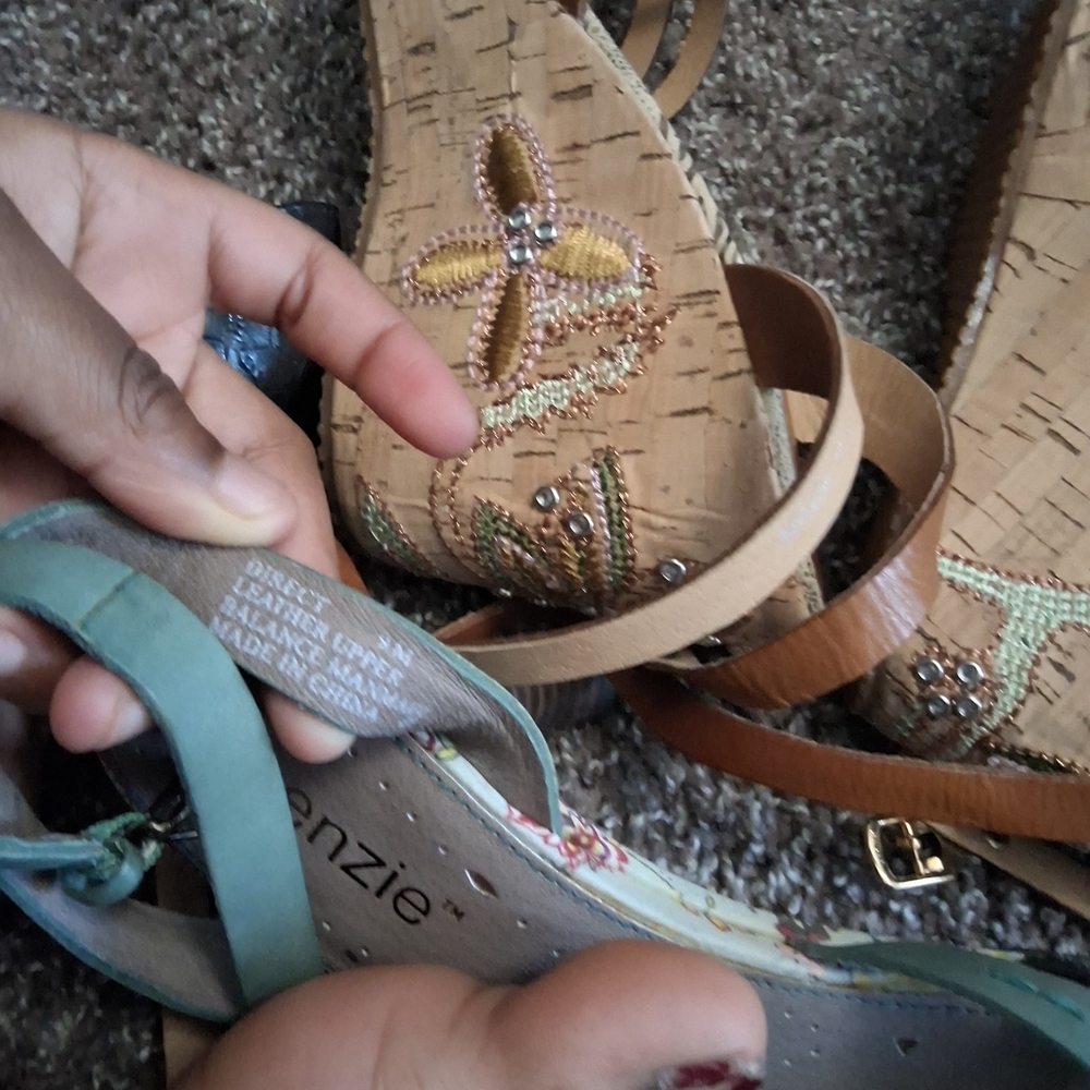 Kenzie Mint Green Strappy Sandals - Picture 8 of 16